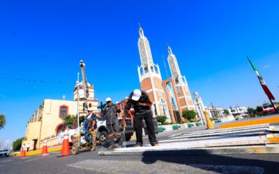 Renueva administración de Héctor García imagen del primer cuadro de Guadalupe