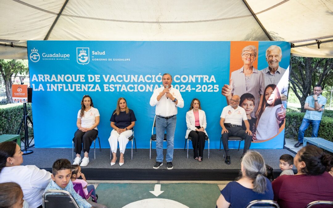 Inicia vacunación para prevenir Influenza en Guadalupe
