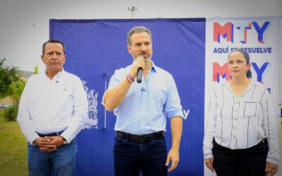 Reanuda Monterrey instalación de concreto hidráulico en calle Filósofos