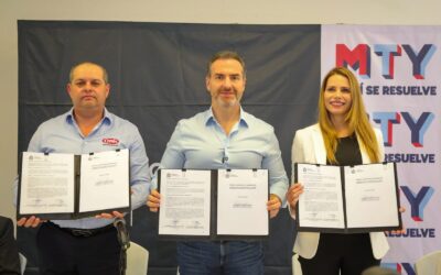 Firma Monterrey convenio con la CMIC para apoyar al DIF municipal