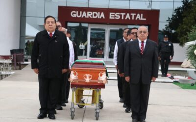 Despide SSPT a Guardia Estatal caído en cumplimiento de su deber