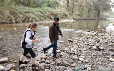 Denuncia Guadalupe aguas verdes en Río La Silla