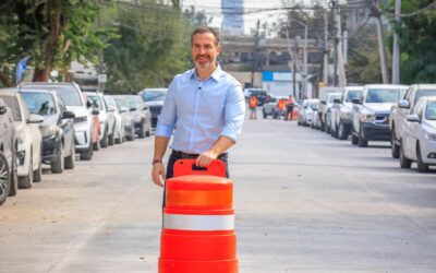 Concluyen trabajos de pavimentación en calle Filósofos, arrancan rehabilitación en Bachilleres