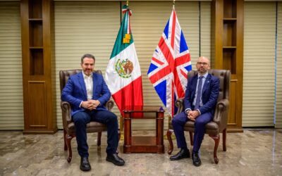 Recibe Adrián de la Garza visita del cónsul de Gran Bretaña
