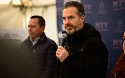 Entrega Gobierno de Monterrey rehabilitación de avenida en colonia Chepevera