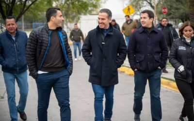 Supervisa Adrián de la Garza obras en Ciudad Deportiva