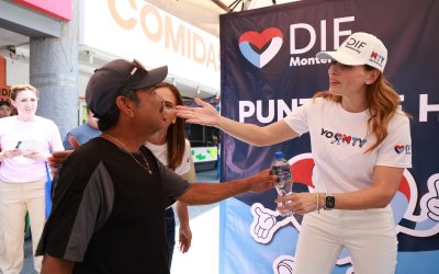 Continúa DIF Monterrey con operativo de hidratación en diversos puntos de la ciudad