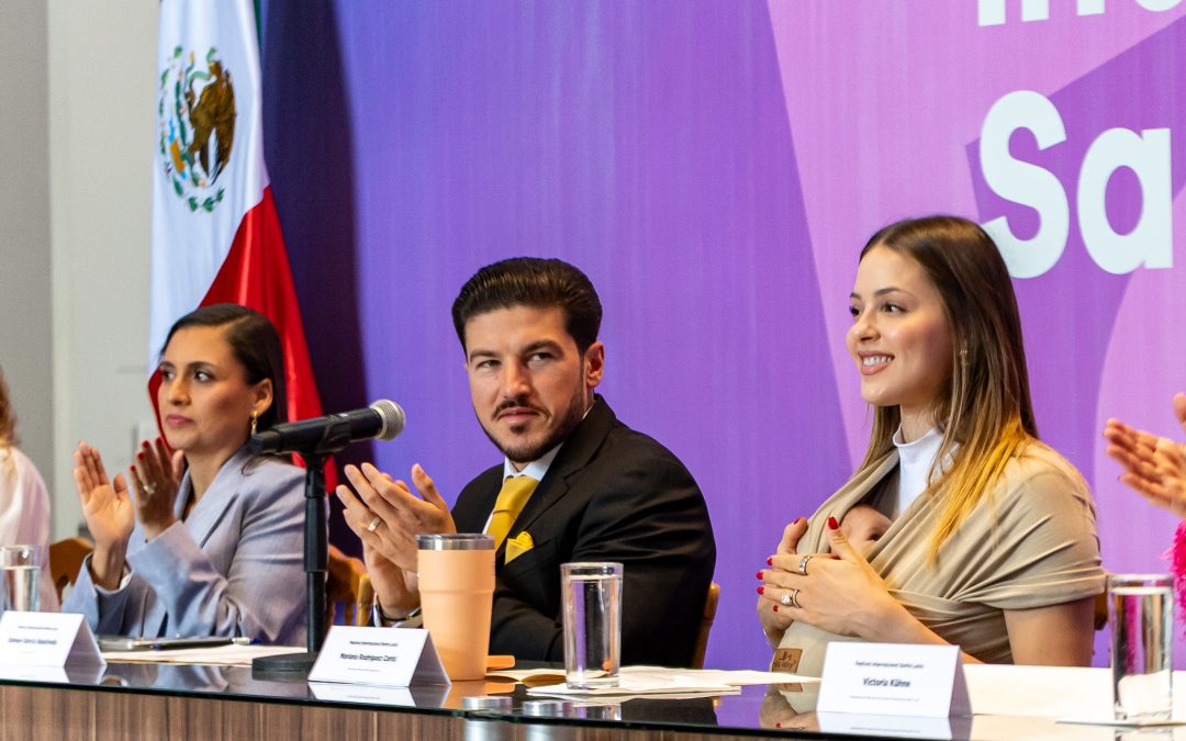 Pide el gobernador Samuel García un homenaje a Mauricio Fernández en el Festival Santa Lucía