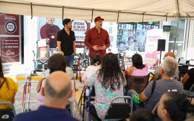 Entrega diputado Mario Soto casi 3 mil apoyos en García