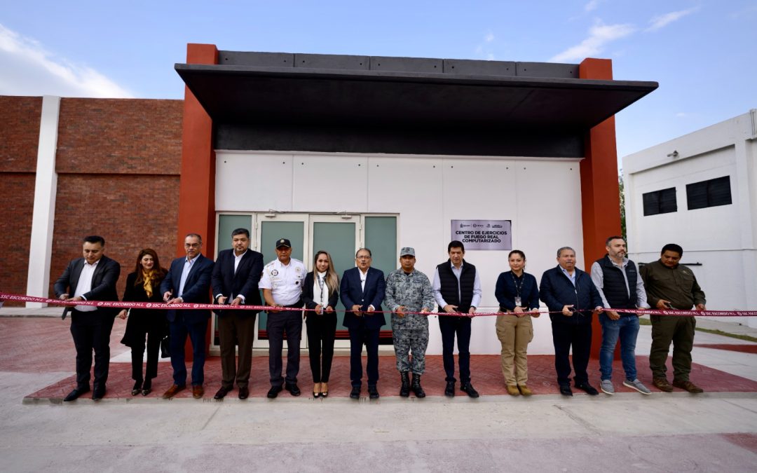 FORTALECE ESCOBEDO A PROXPOL CON MODERNO Y ÚNICO STAND DE TIRO REAL