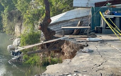 Afecta deslave casas en márgenes del Río Pesquería, en Escobedo