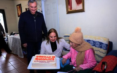Celebra Guadalupe los 100 años de Doña Gaudencia