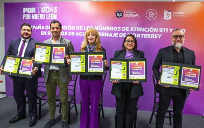 Los números 070 y 911 estarán impresos en los recibos de agua como un paso más para frenar la violencia contra las mujeres