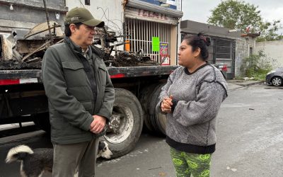 Gobierno de Escobedo respalda a familias afectadas por incendio en Alianza Real