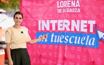 Lleva Lorena de la Garza internet de calidad a escuelas de Monterrey