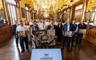 Conmemoran con cancelación de estampilla postal 35 años del arranque del Metro en Nuevo León